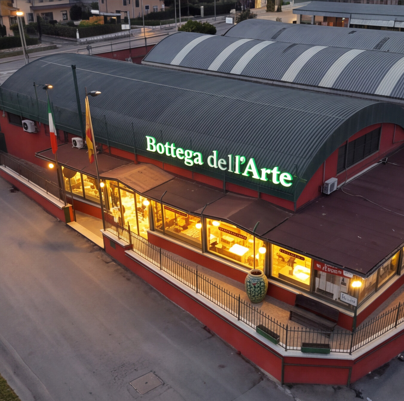 Bottega dell’Arte vista dall’alto